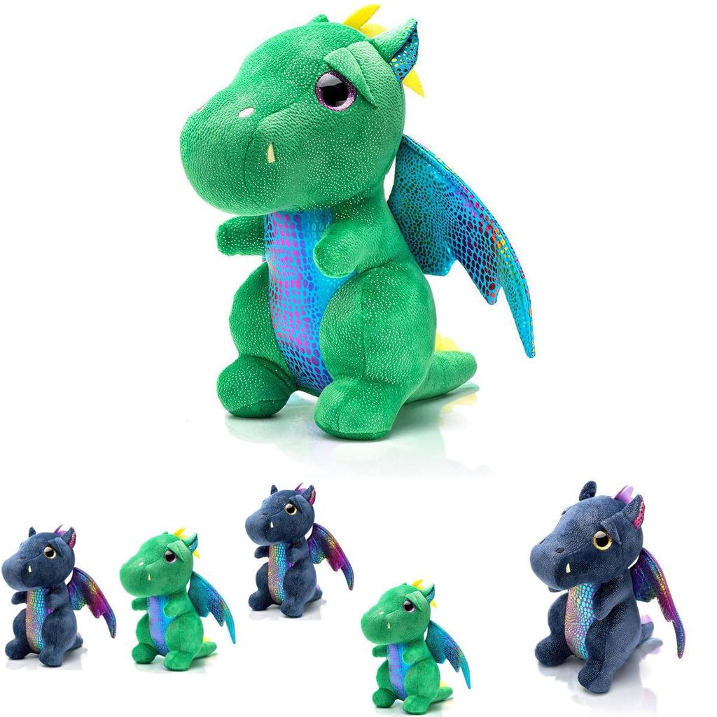 Colorful Little Flying Dragon Plush Doll For Kids Christmas Dinosaur Toy Home Decor 25cm