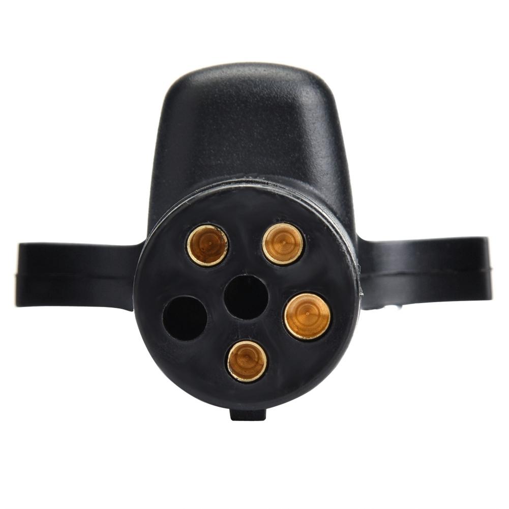 6 To 4 Pin Car Trailer Socket Plug Adapter Converter Caravan Towbar Towing Connector 12V