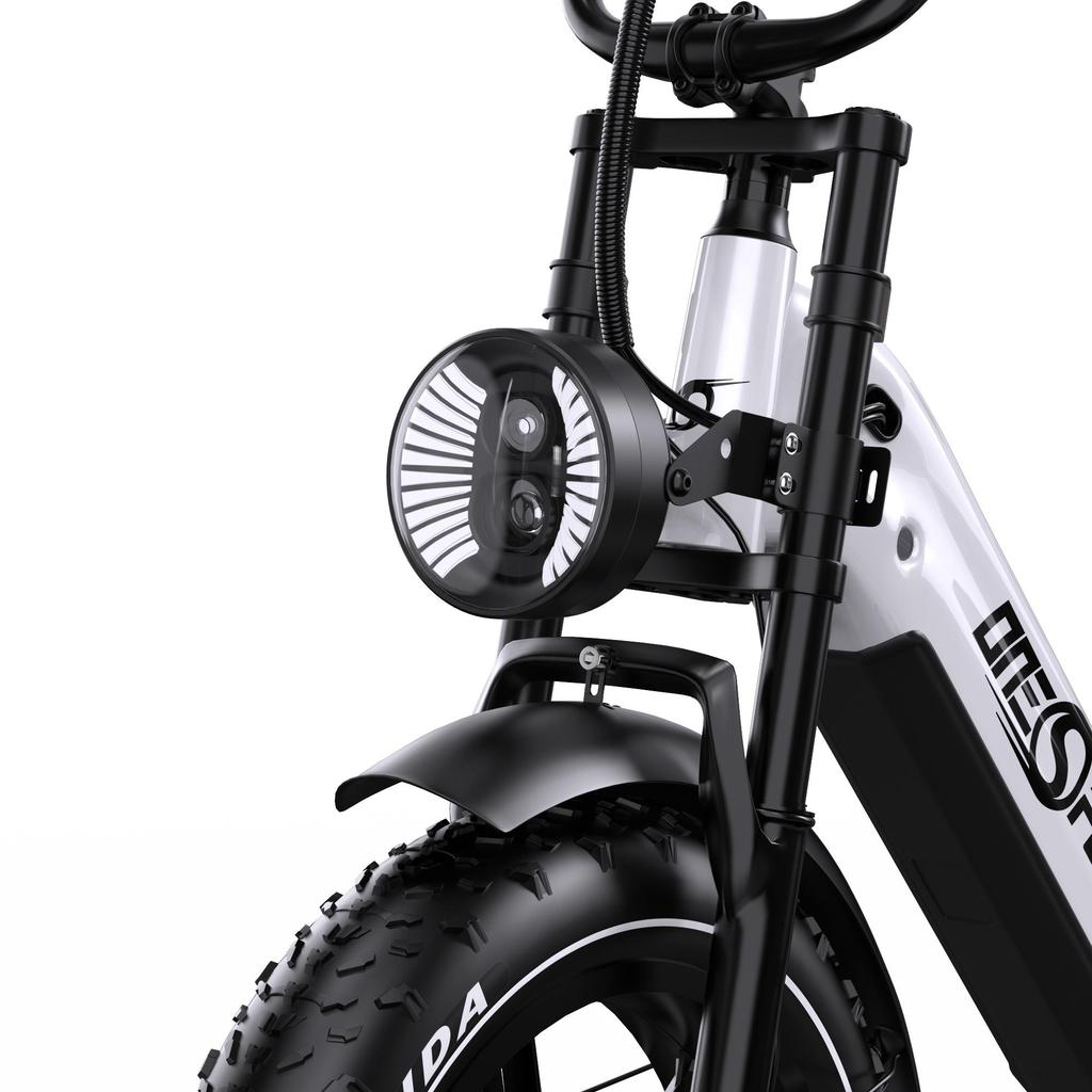 Electric Bicycle Onesport 20" 500W Motor Full Suspension 48V 36AH Adult Ebike Top Speed25Km/h 7 Speed Load 120Kg OT08 Pro