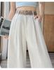 Women's Summer Tencel Linen High-Waist Wide-Leg Pants