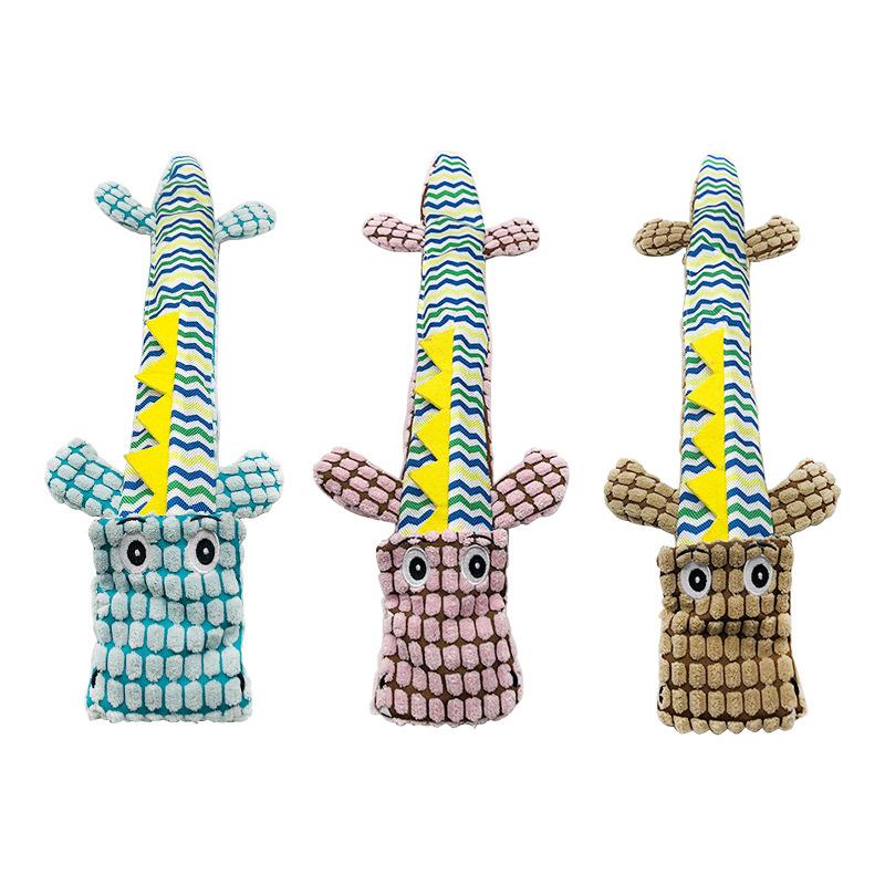 Plush Crocodile Dog Toys, Large Dog Toys, Unbreakable Teeth Grinding and Teeth Cleaning Dog Toys
