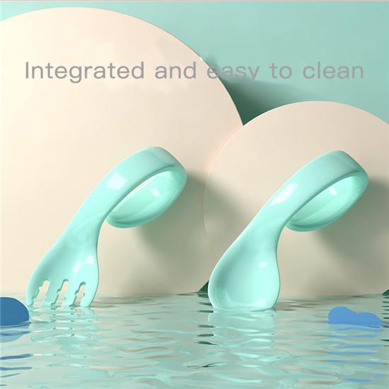 Kids Training Spoon Twisting Spoon Curved Fork And Spoon Set Elbow Spoon Childrens Tableware