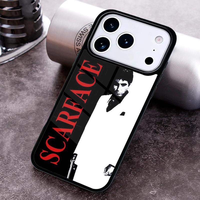 Scarface Tony Montanna Poster Phone Case For iPhone 17,16e,15,14,13,12,11,Mini,Pro,MAX soft Silicone Cover
