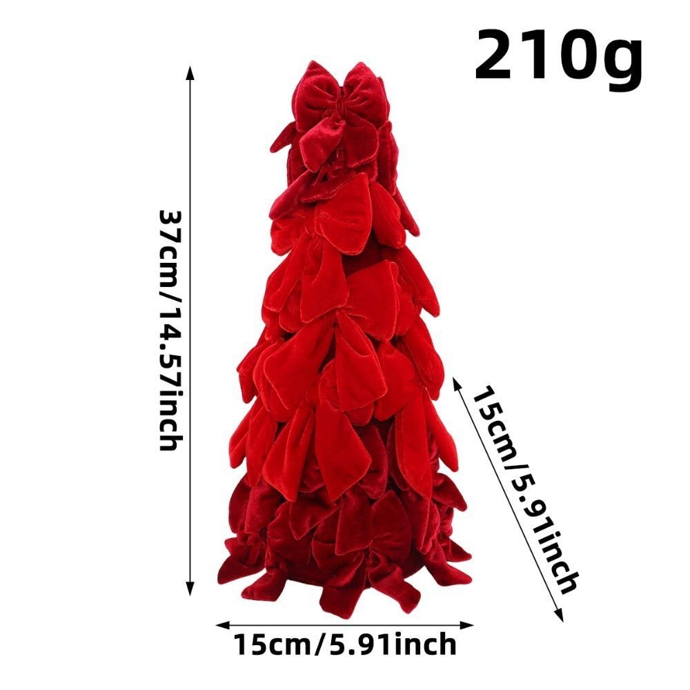 Handmade Craft Hanging Pendant Velvet Bow Christmas Tree Decor Christmas Ornament Home Decor