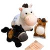 23 cm Sød Hest Plyslegetøj Adorable Nytårs Lykkebringer Blød Udstoppet Pony Kawaii Stjernetegn Dyr Fødselsdag Jul Gave Til Børn