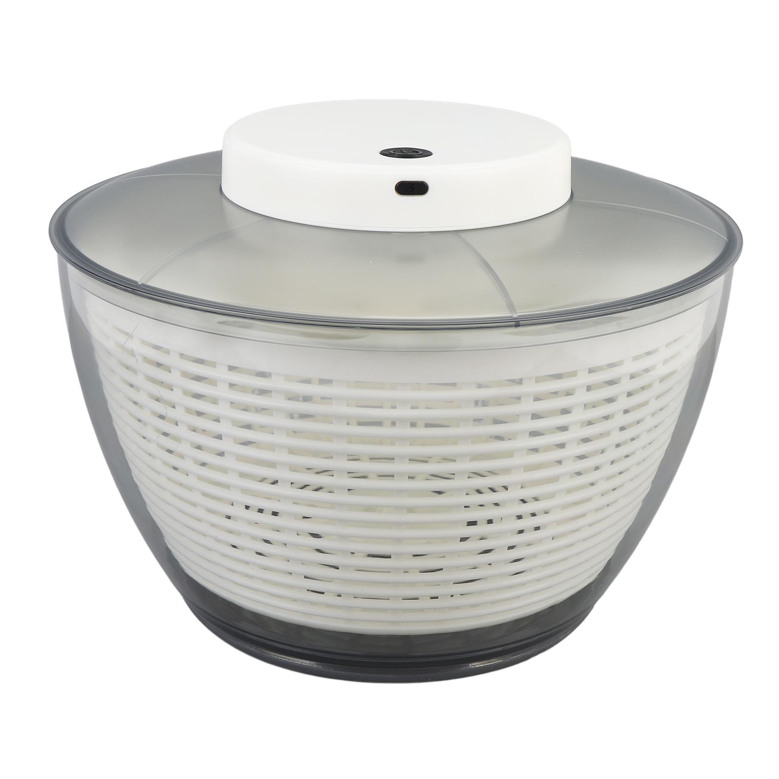 

Электрическая центрифуга для салата со встроенной системой слива 1500 мАч для мытья, сушки, зелени, овощей и фруктов Medium