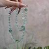 2025 Elegant Mint Green Crystal Bracelet: Women's Exquisite New Chinese Style, High-End Fashion with Whitening Effect.