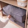 Under Bed Storage Container Closet Organizer With 3 Handles Sturdy Foldable Clothes Storage Bin Thick Fabric Blanket Storage Bag