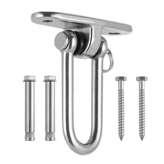 Ceiling Mount Swing Hanger with Screws Heavy Duty 360 Degrees Swivel Indoor Outdoor Porch Yoga Swing Hammock Hanging Chair Ceiling Hook