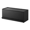 Yamazaki Jitsugyo (Yamazaki) [Completed Product] Open Front Kitchen Countertop Storage Rack D24 Black Door Closed: W60 X D26.7 X H25.2cm Tower