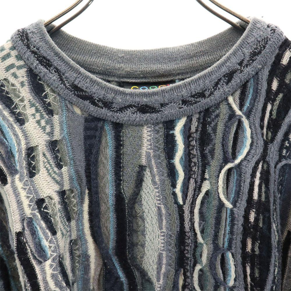 Coogi 90er Wolle Old 3D Strick Overall Griff Langarm Strickpullover Herren Gebraucht