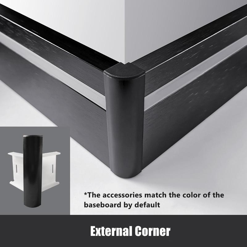 H80mm LED Skirting Line 0.5m 1m Brushed LED Aluminium Profile Floor Baseboard Bar Strip Light Metal Wall Skirting Linear Lamp