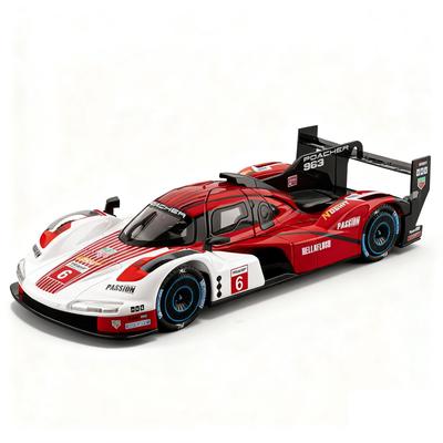 1/22 Porsche 963 LMDh Super Racing Alloy Metal Diecast Model Car Decorative Ornament for Home & Desktop Display Birtdahy Present