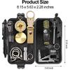 EMDMAK Gifts for Men Dad Husband Boyfriend, Survival Gear and Equipment 15 In 1, Outdoor Emergency Survival Kit, Camping Hunting Fishing Christmas