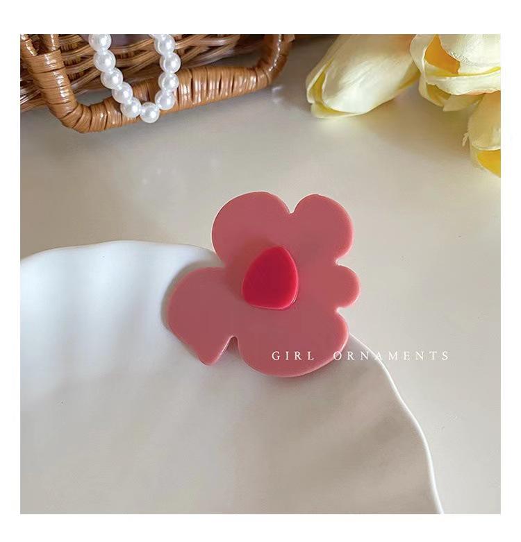 Women's Cute Summer Flower Hair Clips - Duckbill and Fringed Bangs Style