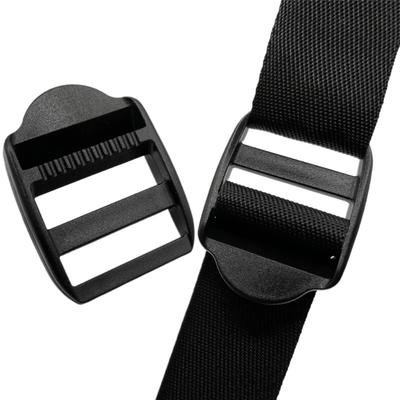 5 Pcs/Pack Ladder Lock Slider Plastic Buckles Backpack Straps Black Webbing  2cm,2.5cm,3.2cm,3.8cm