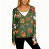 Women's Fashion Long Sleeve Christmas Snowman Snowflake Print Jacket Cardigan