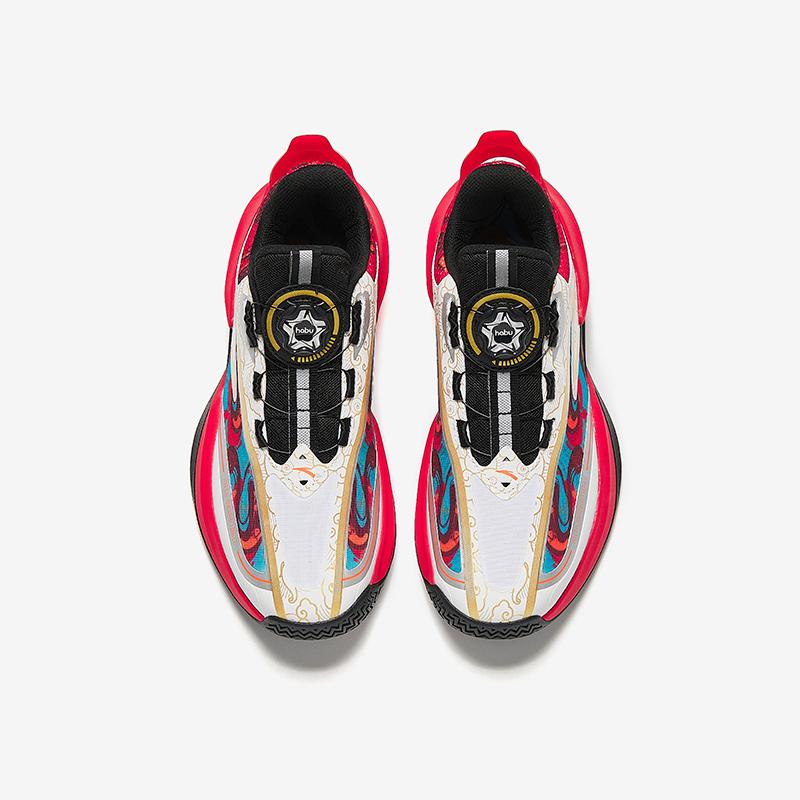 Anta Kids Crazy Weave Fashion Trend Durable Low-Top Basketball Shoes Men Sneaker White Red 312511115-1