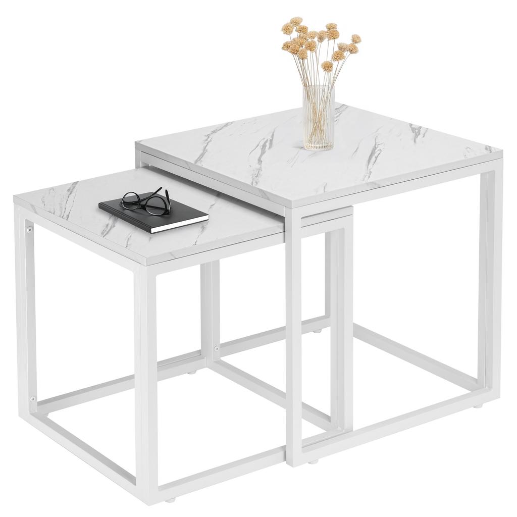 Coffee Tables White Praven White Marble