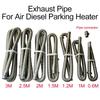 Air Diesel Parking Heater Stainless Steel Exhaust Pipe Tube Gas Vent Hose 60cm 100cm 120cm 150cm 200cm 250cm 300cm For Car Etc