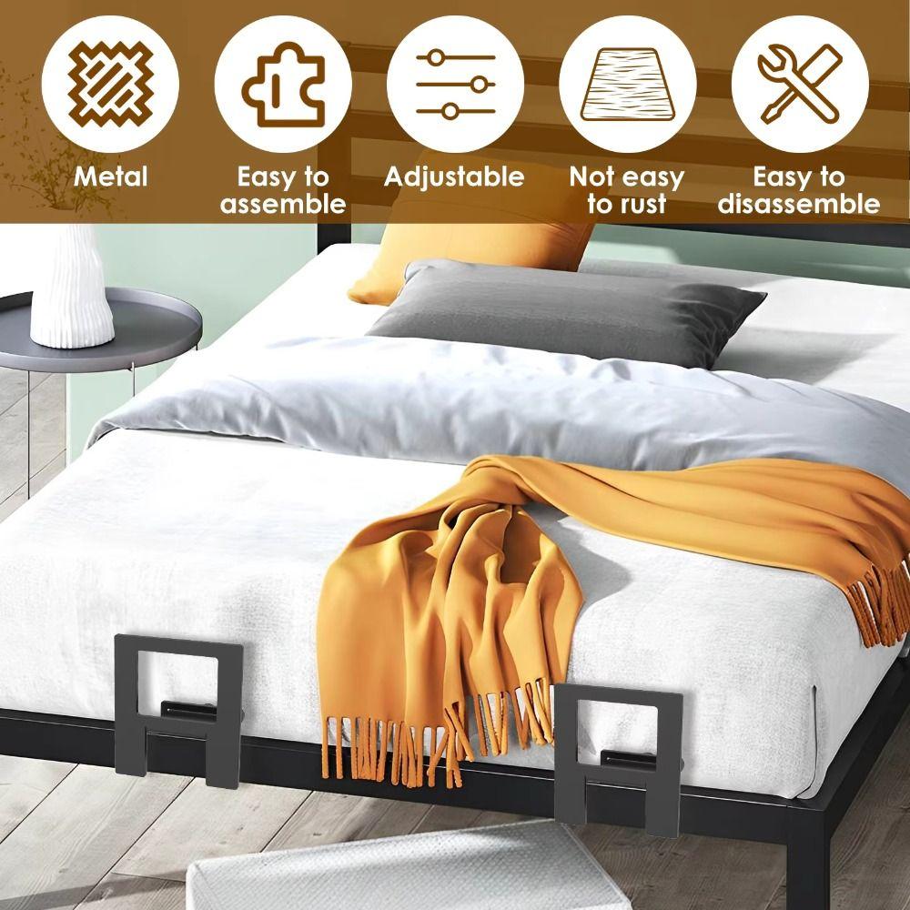 Easy Installation Mattress Baffle Adjustable Bed Slide Stopper Stable Mattress Gripper  Bed Frame