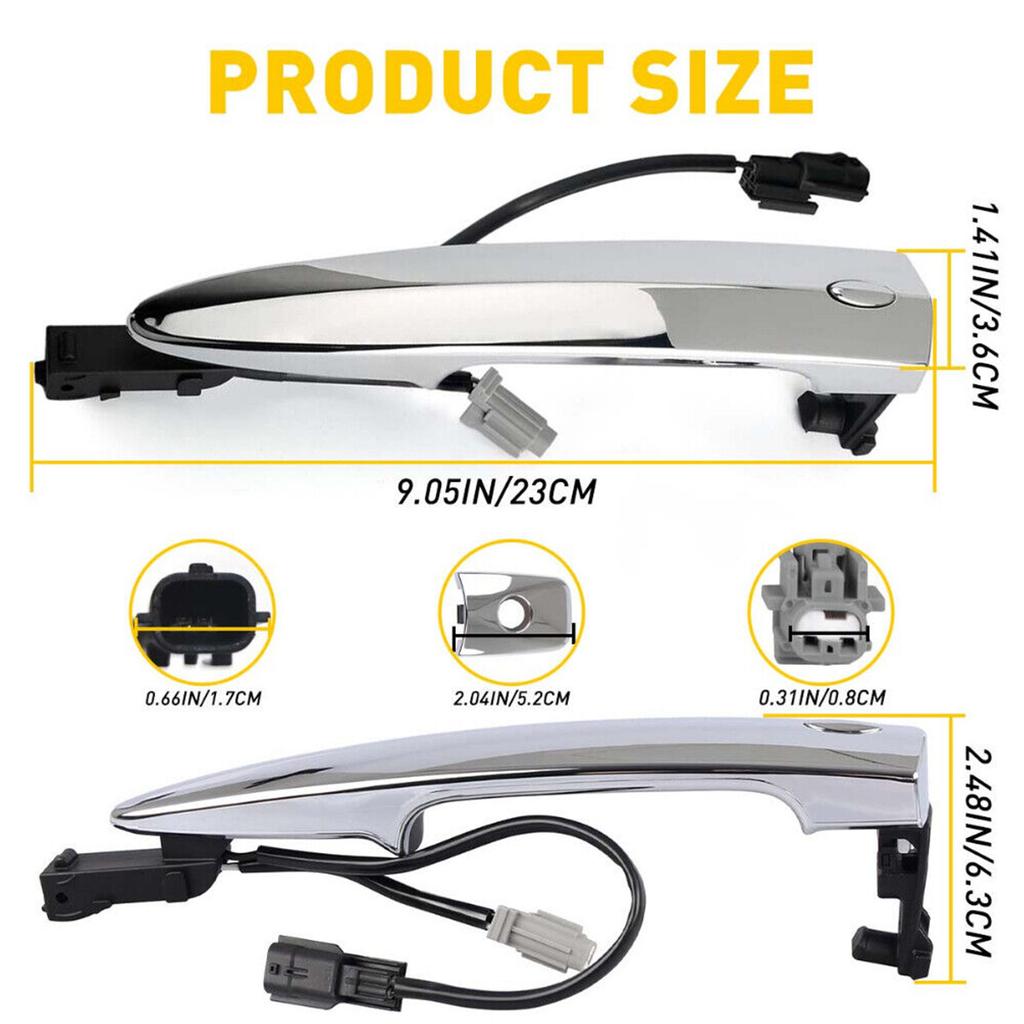 Przednia lewa zewnętrzna klamka do drzwi rama nasadkowa anty-brudna wodoodporna pokrywa kompatybilna z liściem 806469N00A 806451AA0A 12459871