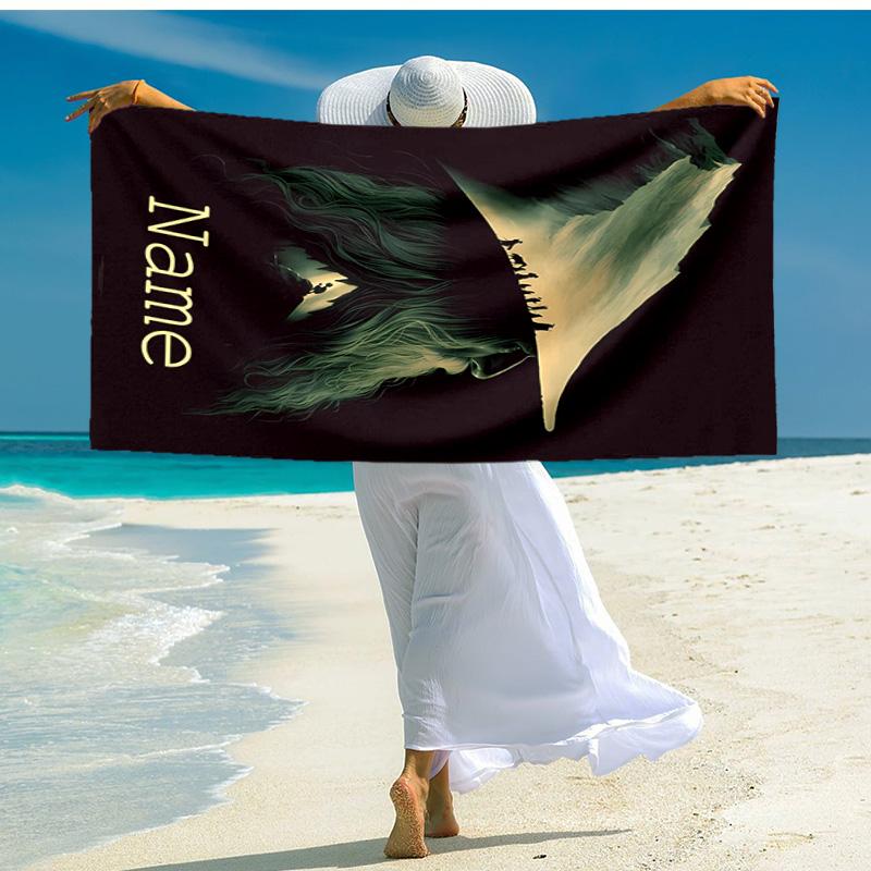 Personalized Customized Proof Beach Towel with The Fellowship of the Ring Pattern - Soft, Absorbent,quick-drying,perfect Swimming,camping&bathing