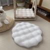 Puppy Nest Mat Warm Cat Plush Nest Fleece Round Pet Bed Mat Soft Non-Slip Dog Sleeping Pad Crate Mat
