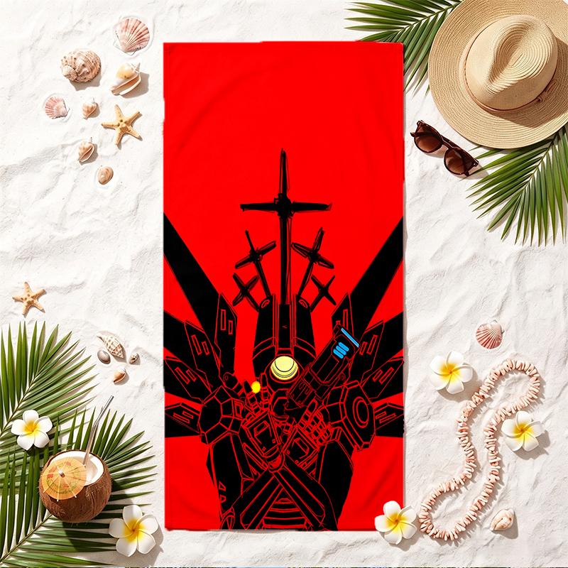 Ultrakill Soft Beach Towel Stylish Beach Pool Towel for Summer Seaside Vacation Travel