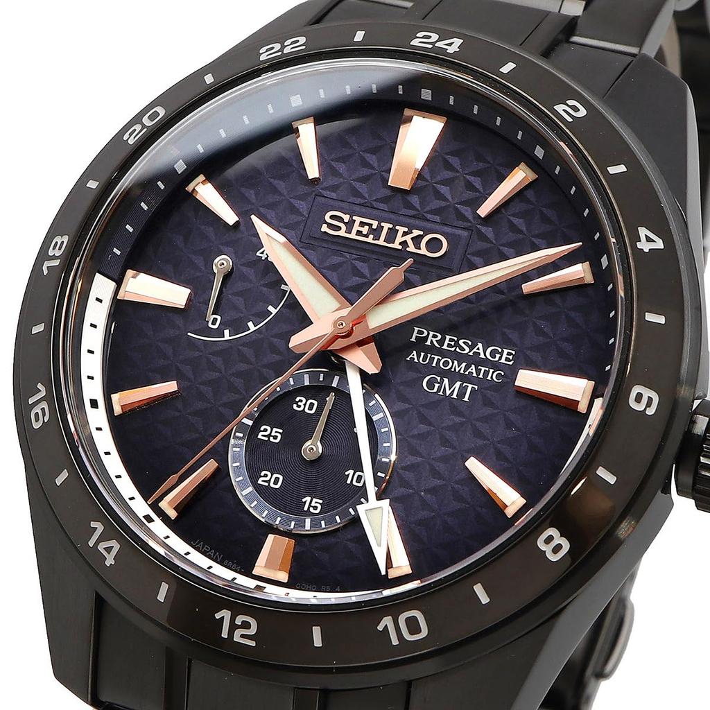 Seiko Presage Sharp Edged Series Limited Made in Sapphire Overseas Model Men's Watch, Edition, Japan, SPB361J1, Automatic, GMT, Crystal