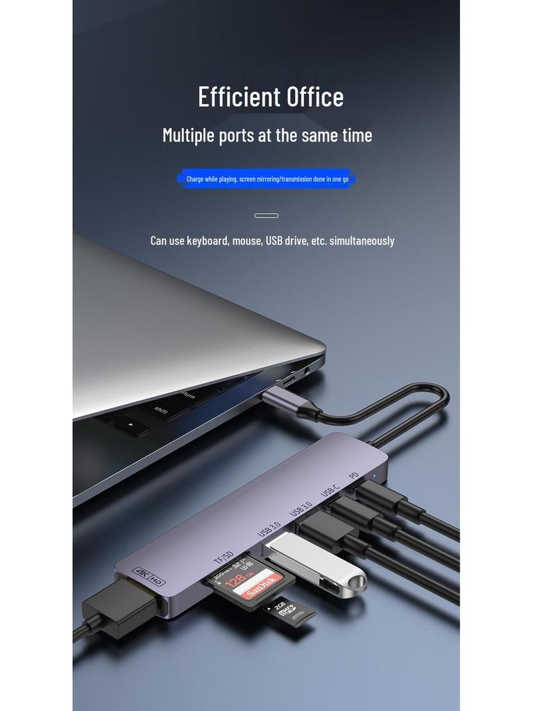 USB-C Expansion Hub: USB 3.0, 100W Charging, 4K 60Hz Display, Docking Station