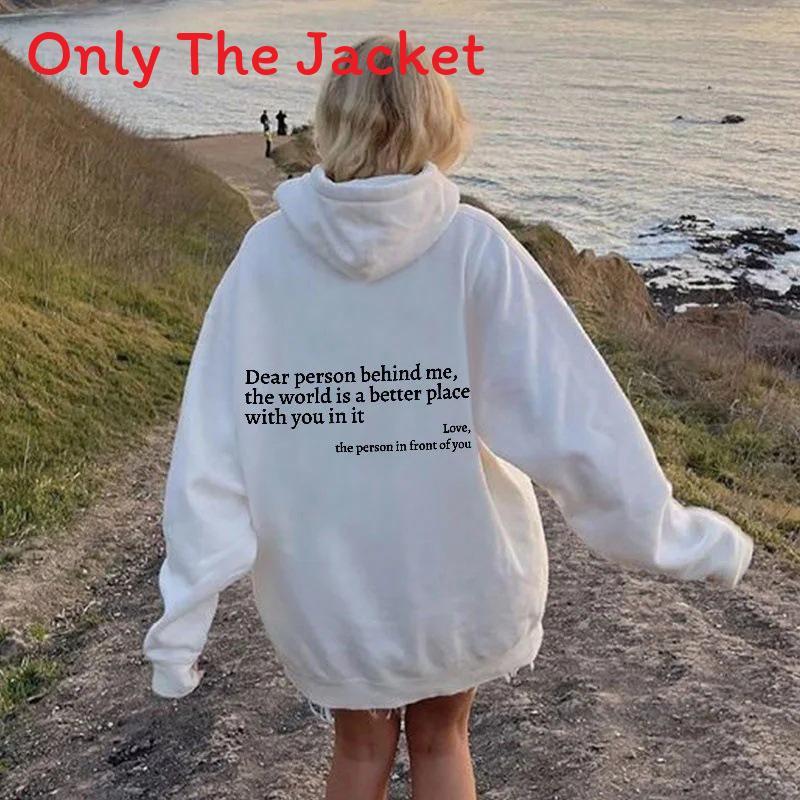 Womens Fleece Hoodie With Letter Print And Kangaroo Pocket For Casual Winter Wear