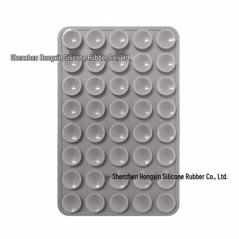 Silicone Suction Cup Holder for Mobile Phones - Square, Single-Sided, Set of 24