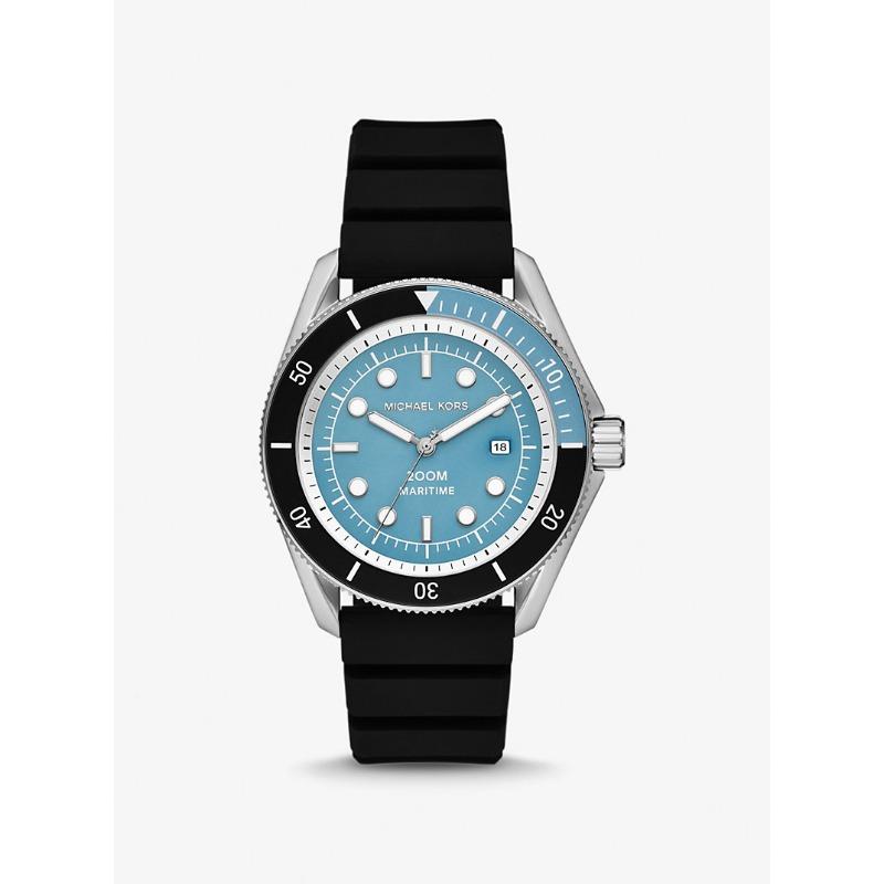 

Большие морские силиконовые часы Michael Kors MK9167 чёрный