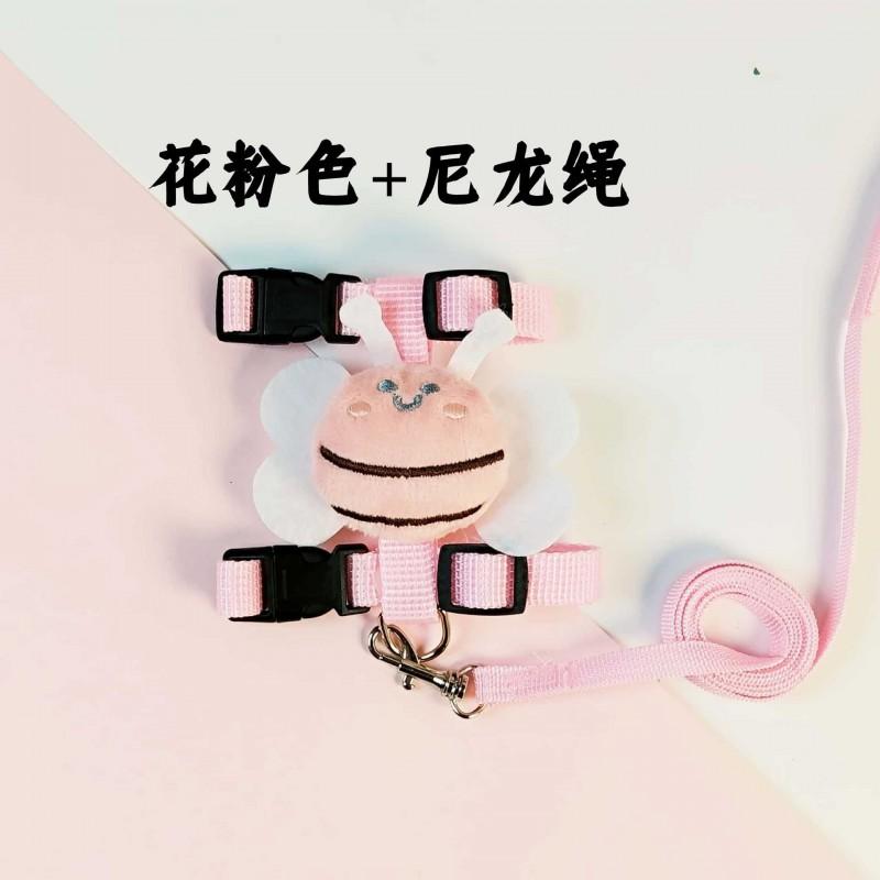 Adjustable Cat Harness Leash Set Small Cats Tiny Dogs - Soft Breathable Chest Back Style Walking Lead In Multiple