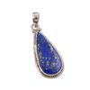 Natural Lapis Lazuli Gemstone 925 Solid Sterling Silver Gift Pendant 1.50" B8d62