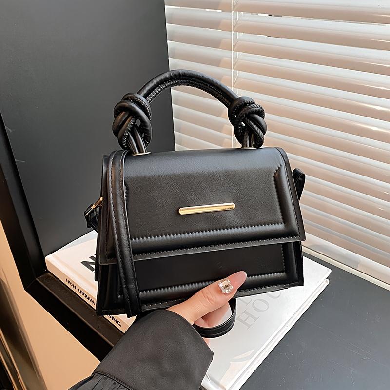 Women's Crossbody Shoulder Bag Detachable Strap Minimalist Square Design Casual Handbag Crossbody Purse, Versatile Fashion Accessory, Durable Handbag