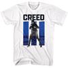 Creed 3 Blue Bars T-Shirt - Weißes Unisex-T-Shirt