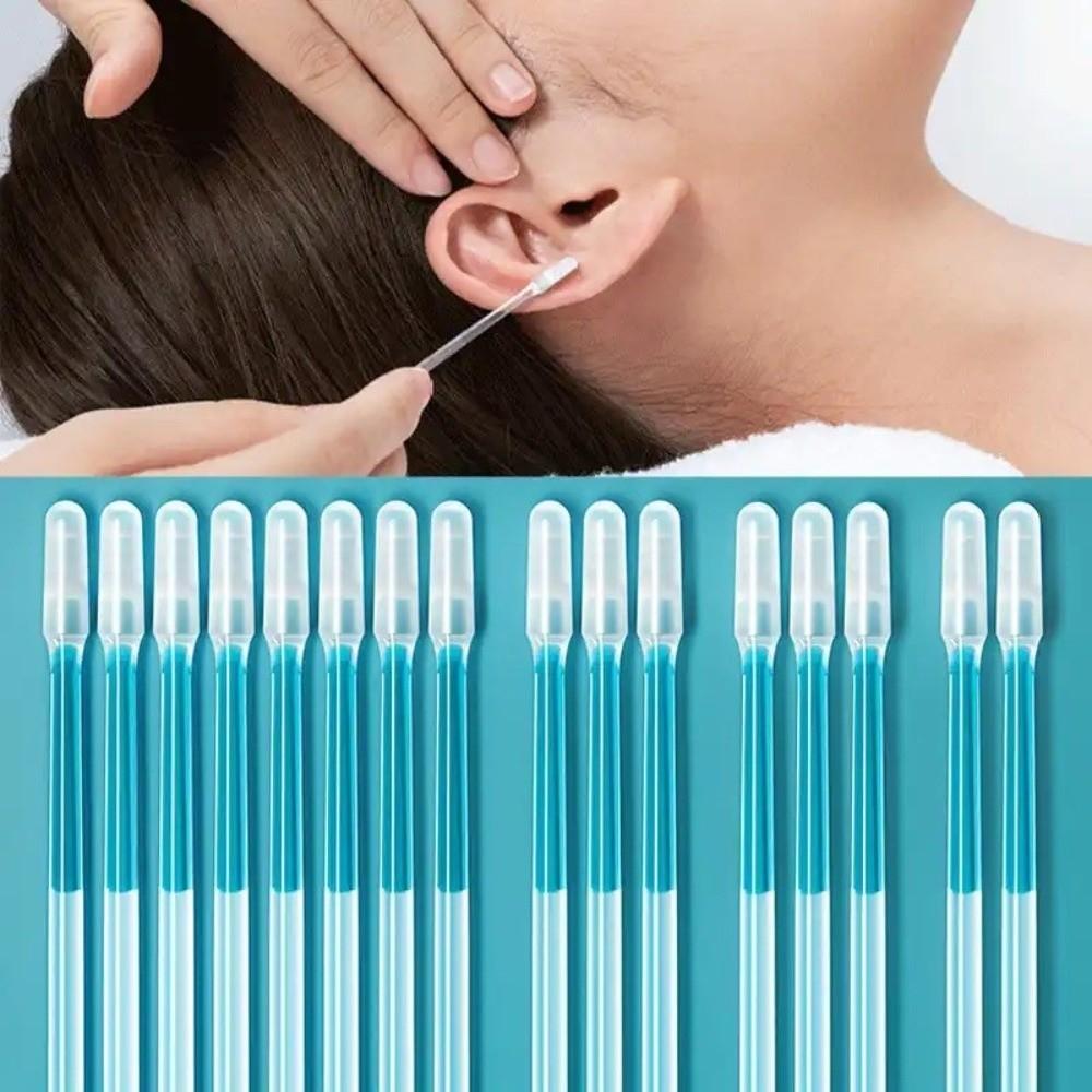 48pcs/2boxes Earwax Removal Sticky Ear Cleaner Softly Silicone Earpick Ear Cleaning Swab Ear Care