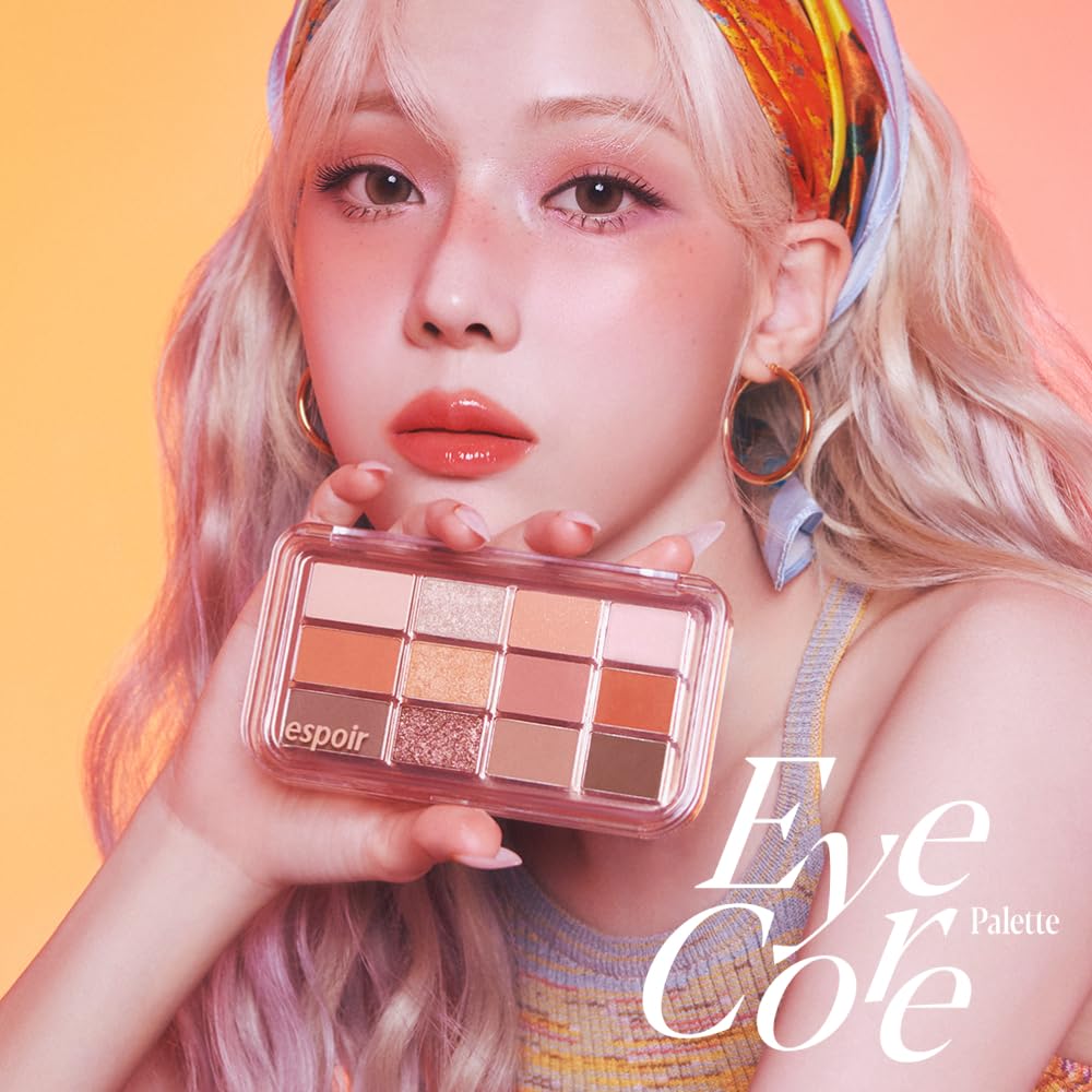 Paletă fard de pleoape Espoir Eye Core Palette Sweet Persimmon 9g 12 culori Paletă fard de pleoape Yeti Autumn Deep Tone Ripe Sweet Persimmon Machiaj Machiaj de toamnă care poate fi