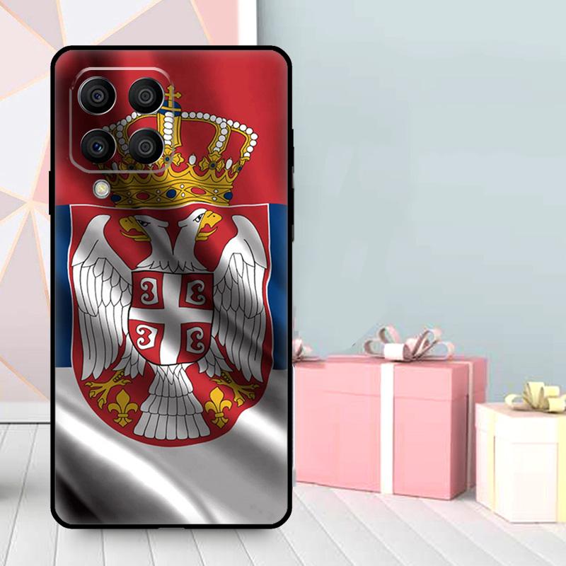 Flag of Serbia Serbian Case For Samsung Galaxy M56 M52 M32 M53 M16 M11 M21 M31 M35 M12 M13 M14 M15 M36 M55 M34 M54