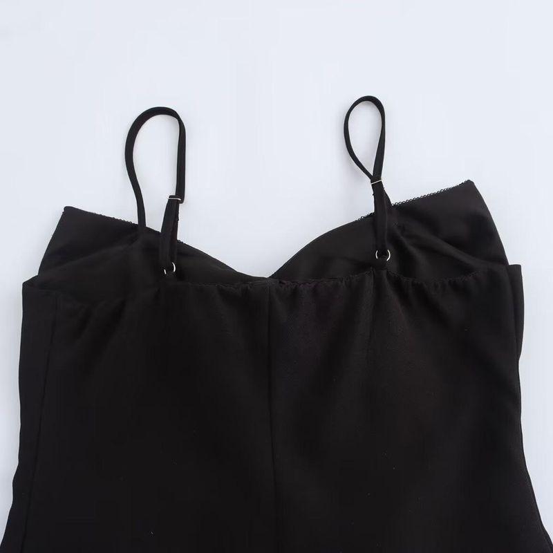 Kaslead New Arrival Women's Clothing Fashion Style Fashion Minimalist Sequin Bows Decorative Suspenders Tops