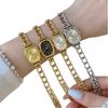 with Adjustable Bracelet Quartz Watches Diamond Studded Watch Strap Wrist Decoration  Gift