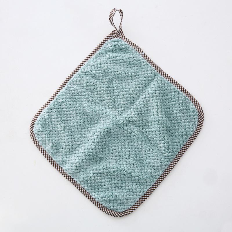 Coral Fleece Hand Towel: Super Absorbent Kitchen Cleaning Cloth