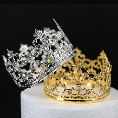 New Crown Cake Topper Decoration Elegant Wedding DIY Cake Birthday Wedding Party Decorating Baking Decoration Supplies