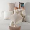 Soft Plush 45cm Chenille Square Pillowcase Solid Colors Household Cover Backrest