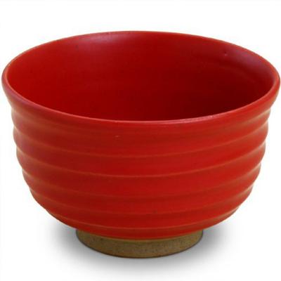 RAO3Z Arita Ware Red Glaze Matcha Bowl (510cc)