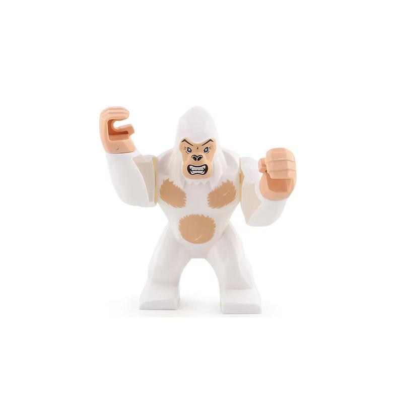 MOC Farm Zoo Animal Building Blocks Crocodile Shark Dolphin Chimpanzee Cow Leopard Educational Game Accessories Bricks Kids Toys