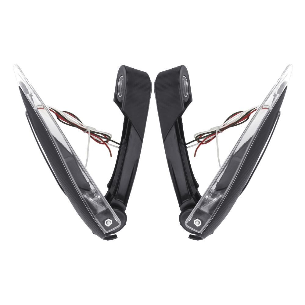 Motorcycle Hand Guards Motorcycle LED Hand Guard Shield with Turn Signal Light Motorcycle Accessories Parts Windproof 22mm 7/8