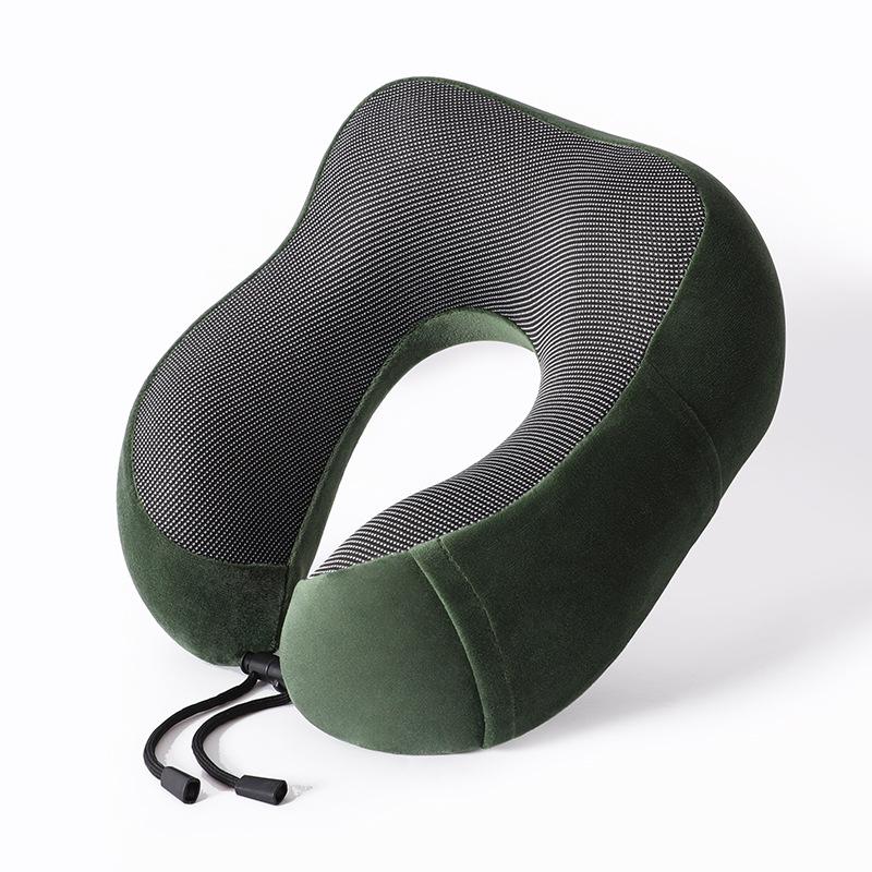 Memory Cotton U-shaped Travel Pillow Ergonomic Compliance Aircraft Office Headrests Relieve Neck Pressure with A Variety of Colors To Choose From